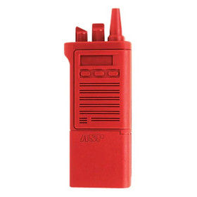 ASP Red training radio replica for law enforcement exercises.
